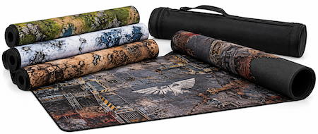 Neoprene gaming mats and wargaming mats